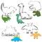7 Pieces New Dinosaur Cookie Cutter Set -Dinosaur Footprint and Head, Tyrannosaurus(T-Rex), Brontosaurs, Spinosaurus, Triceratops, Pterodactyl, Baking Mold for Kids Dinosaur Birthday Party